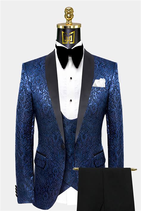 navy blue tuxedos